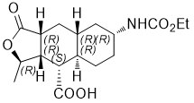 (3R,3aR,4S,4aR,7R,8aR,9aR)-7-[(乙氧羰基)氨基]十二氫-3-甲基-1-氧代萘并[2,3-c]呋喃-4-羧酸