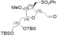2-((2S,3S,4R,5R)-5-((S)-2,3-二((叔丁基二甲基硅基)氧)丙基)-4-甲氧基-3-(苯磺?；谆?四氫呋喃-2-基)乙醛