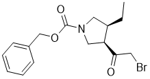 (3R,4S)-3-(2-溴乙?；?-4-乙基-1-吡咯烷羧酸芐酯