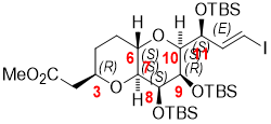 2-((2R,4aS,6S,7R,8S,8aS)-7,8-二((叔丁基二甲基硅基)氧)-6-((S,E)-1-((叔丁基二甲基硅基)氧)-3-碘代)八氫吡喃[3,2-b]吡喃-2-基)乙酸甲酯