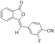 2-氟-5-[(3-氧代-1(3H)-異苯并呋喃亞基)甲基]苯腈