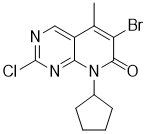 6-溴-2-氯-8-環(huán)戊基-5-甲基吡啶并[2,3-d]嘧啶-7(8H)-酮